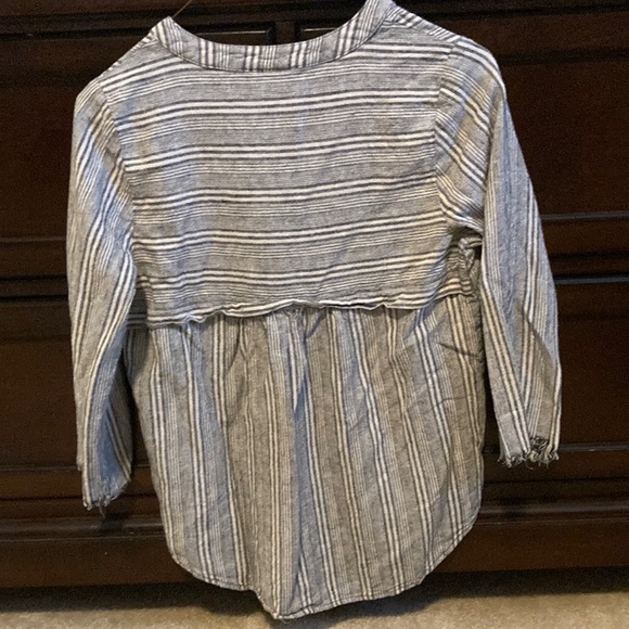 B.L.E.U Rails Striped Button-Up Shirt - Picture 2 of 7